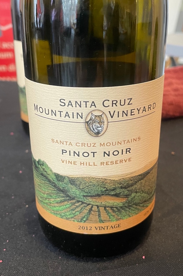 Santa Cruz Mountain Vineyard Pinot Noir Vine Hill Reserve 2012